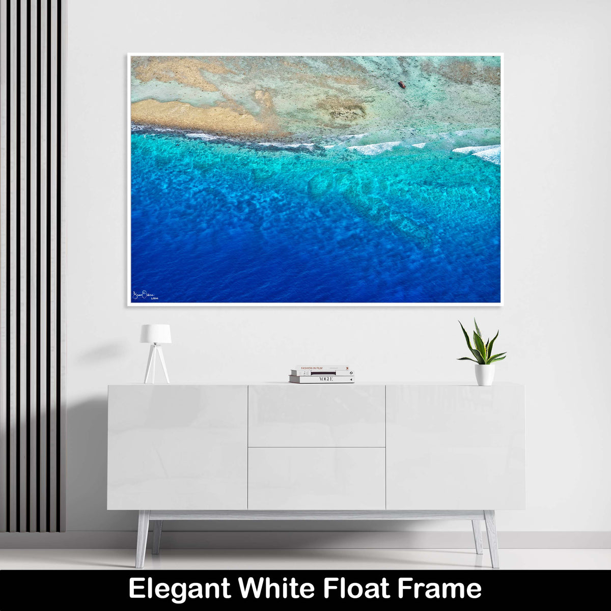 Ocean-Float-Frame-Wall-Art-Print-Blue-Sea-Artwork