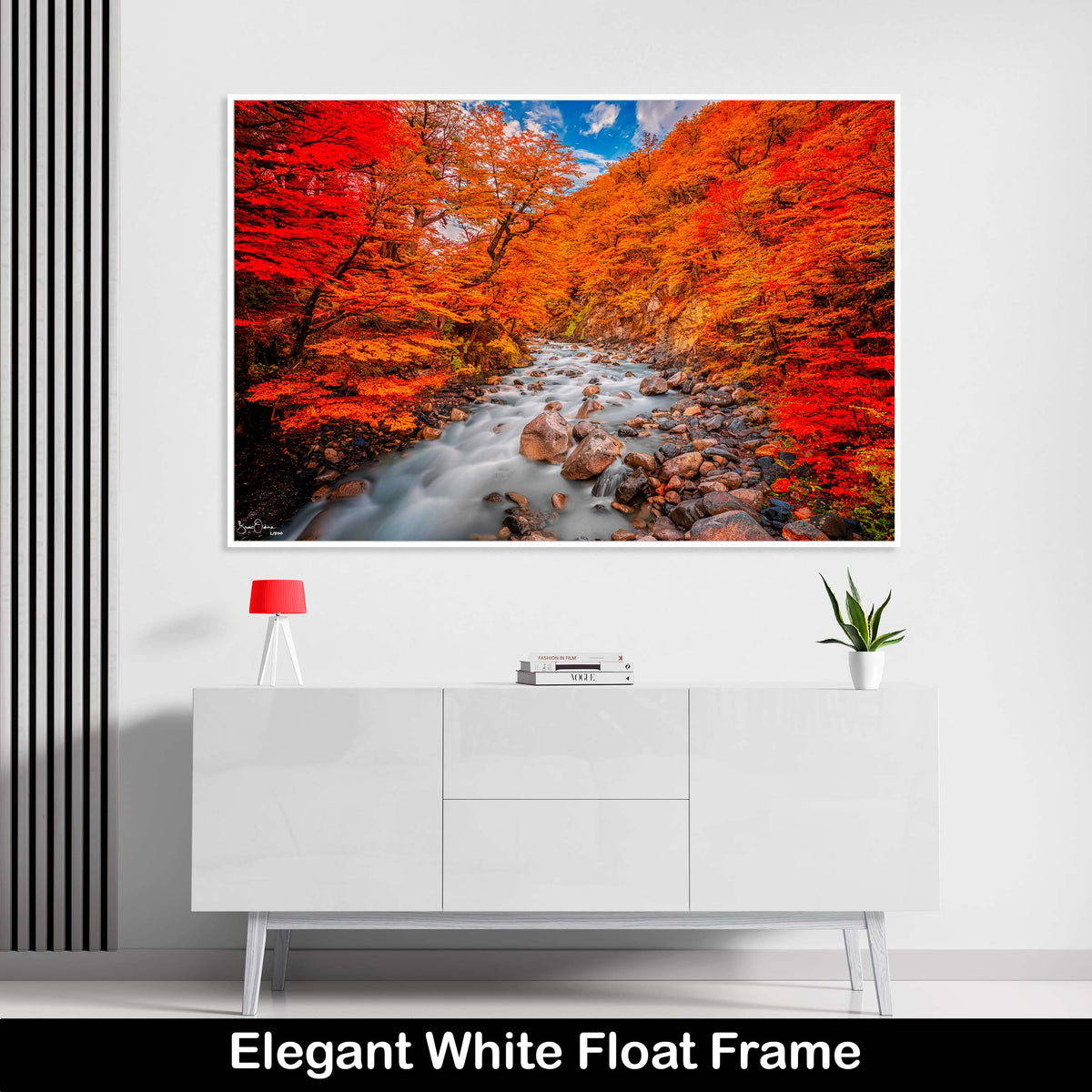 River-Wall-Art-Luxury-Print-Fall-Colors-Fine-Art-Water-White-Float_Frame