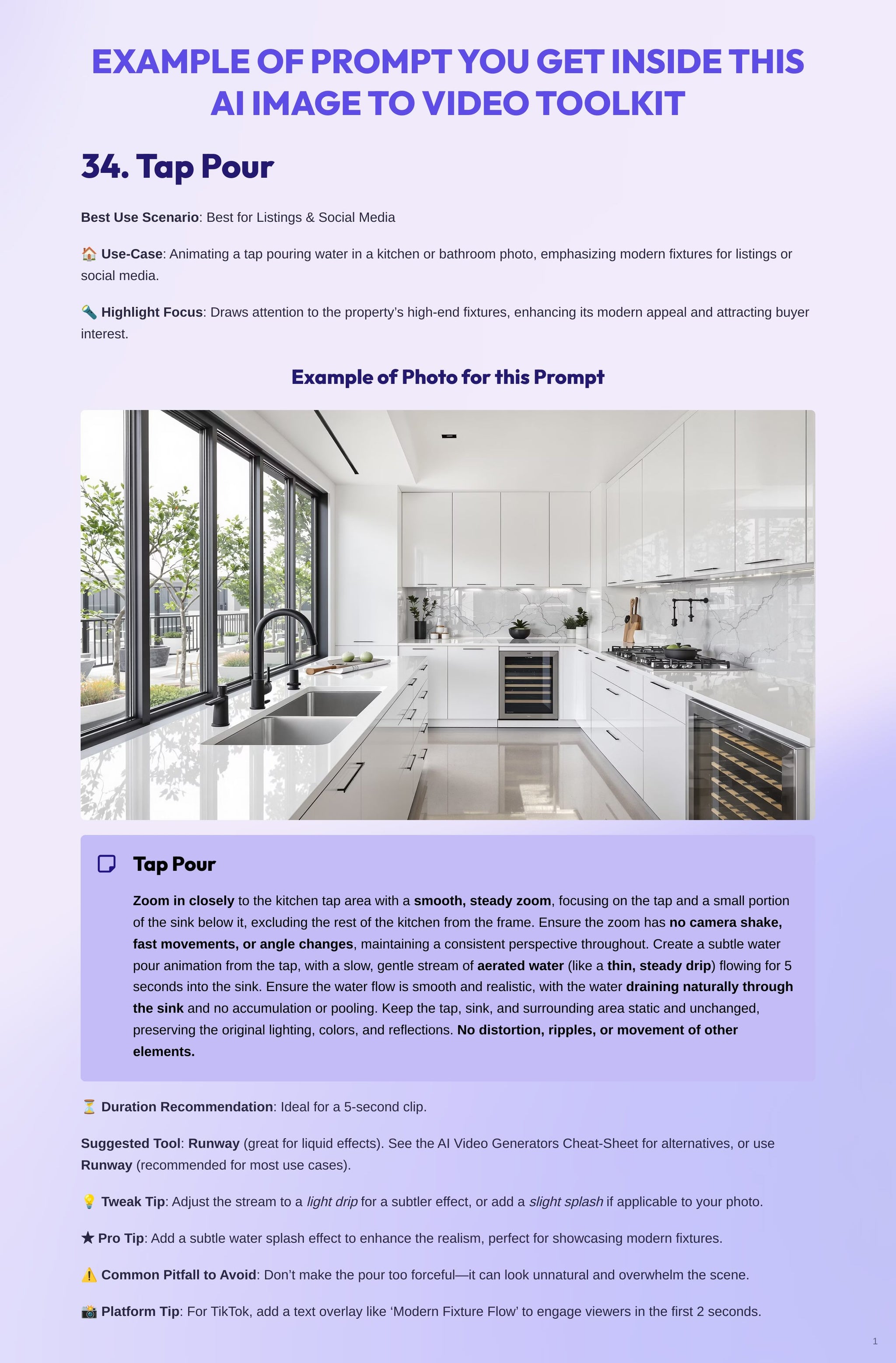 Prompt Toolkit Examples 50+ AI Image to Video Prompt Toolkit for Real Estate | Eyegusto ...