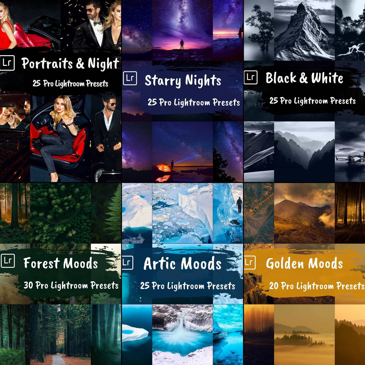 6 Packs Lightroom Presets Signature Collection Desktop and Mobile