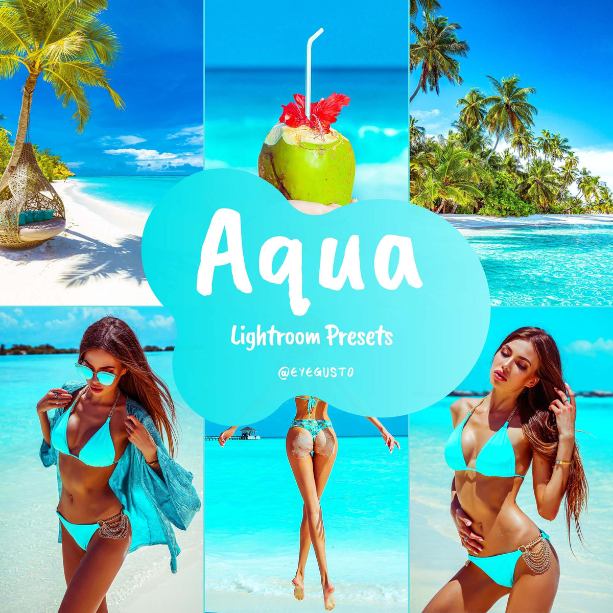 Aqua Lightroom Beach Presets Instagram Summer