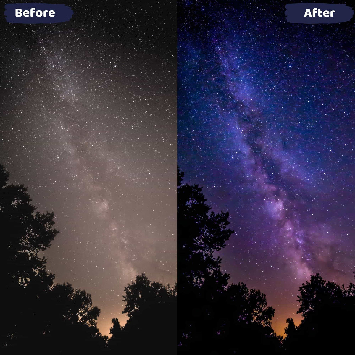 Astrophotography Lightroom Night Presets dng