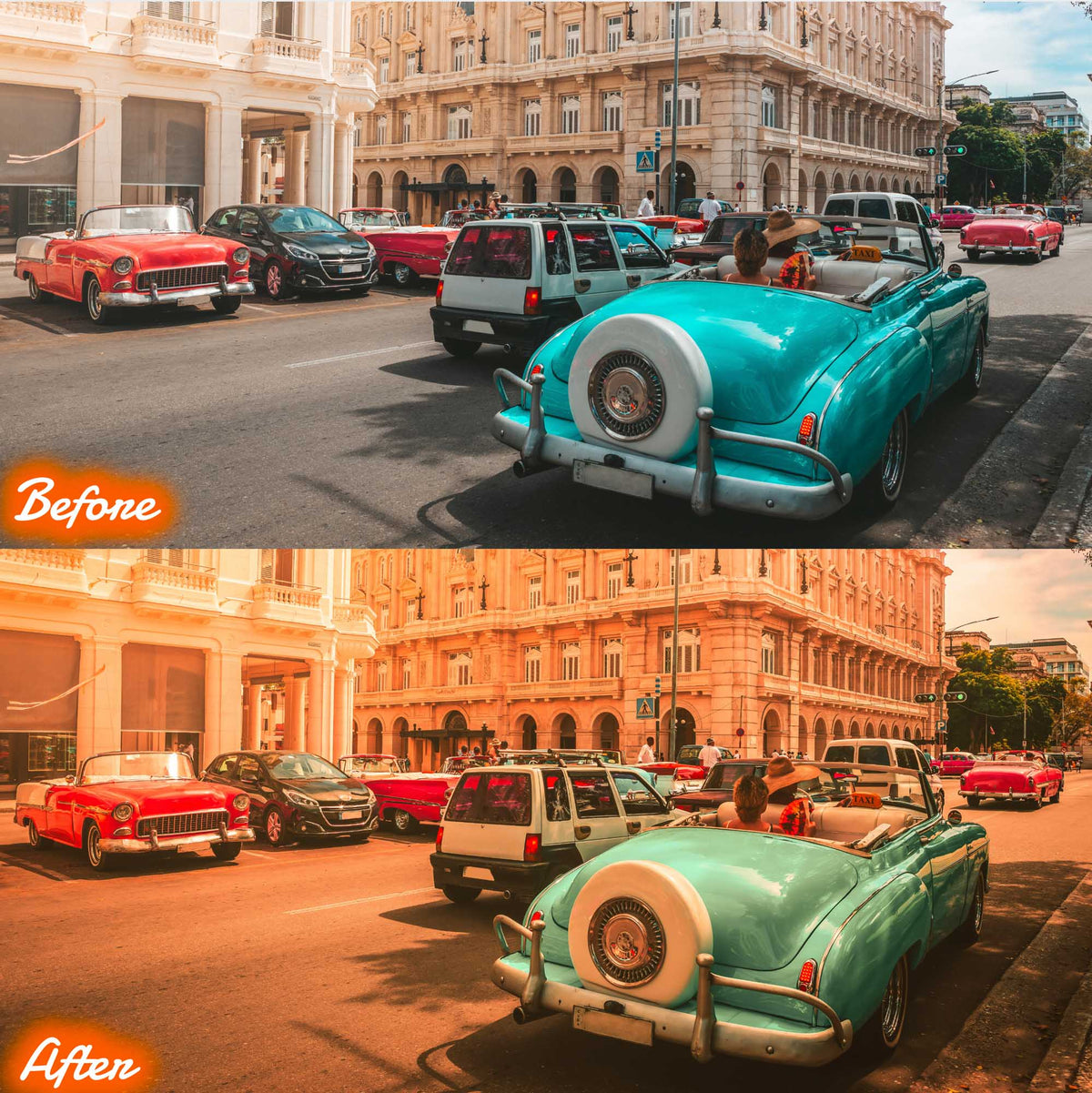 Before and After Lightroom Presets Vintage