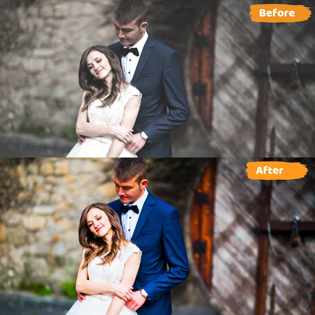 Best Wedding Lightroom Presets Before and After