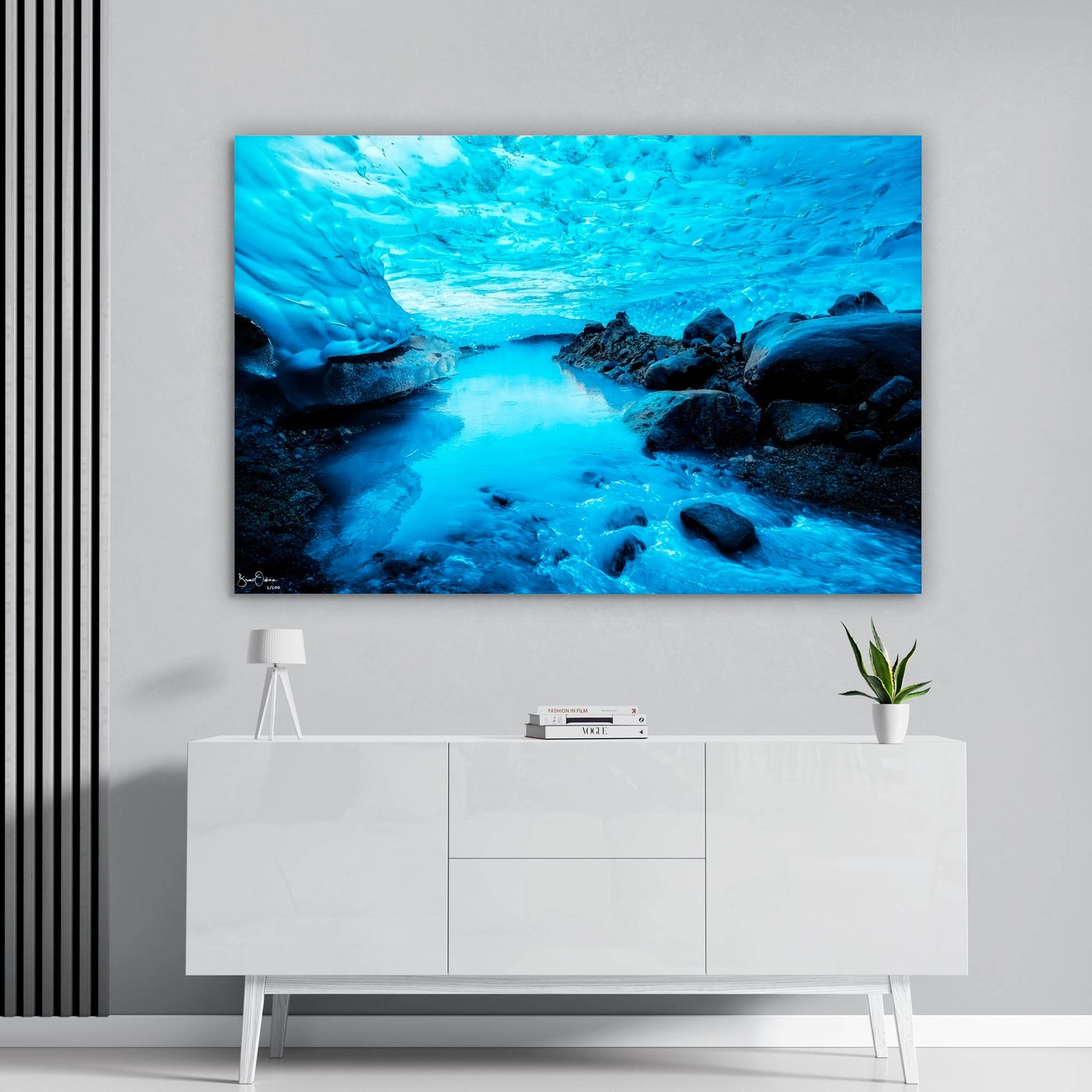 Blue River Wall Art Print Ice Cave Fine Art