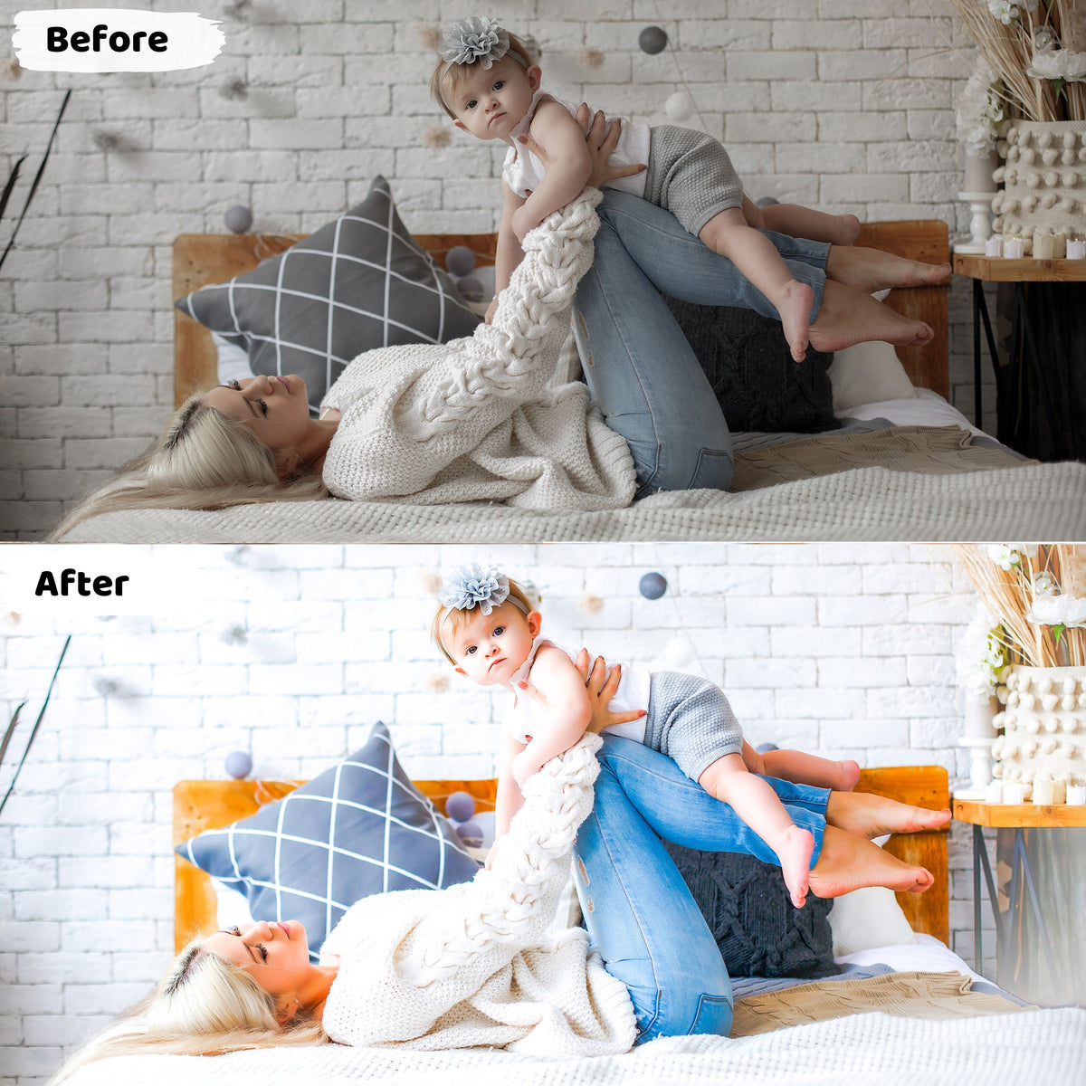 Lightroom Presets Portraits Baby Newborn. Light and Airy Mobile Presets