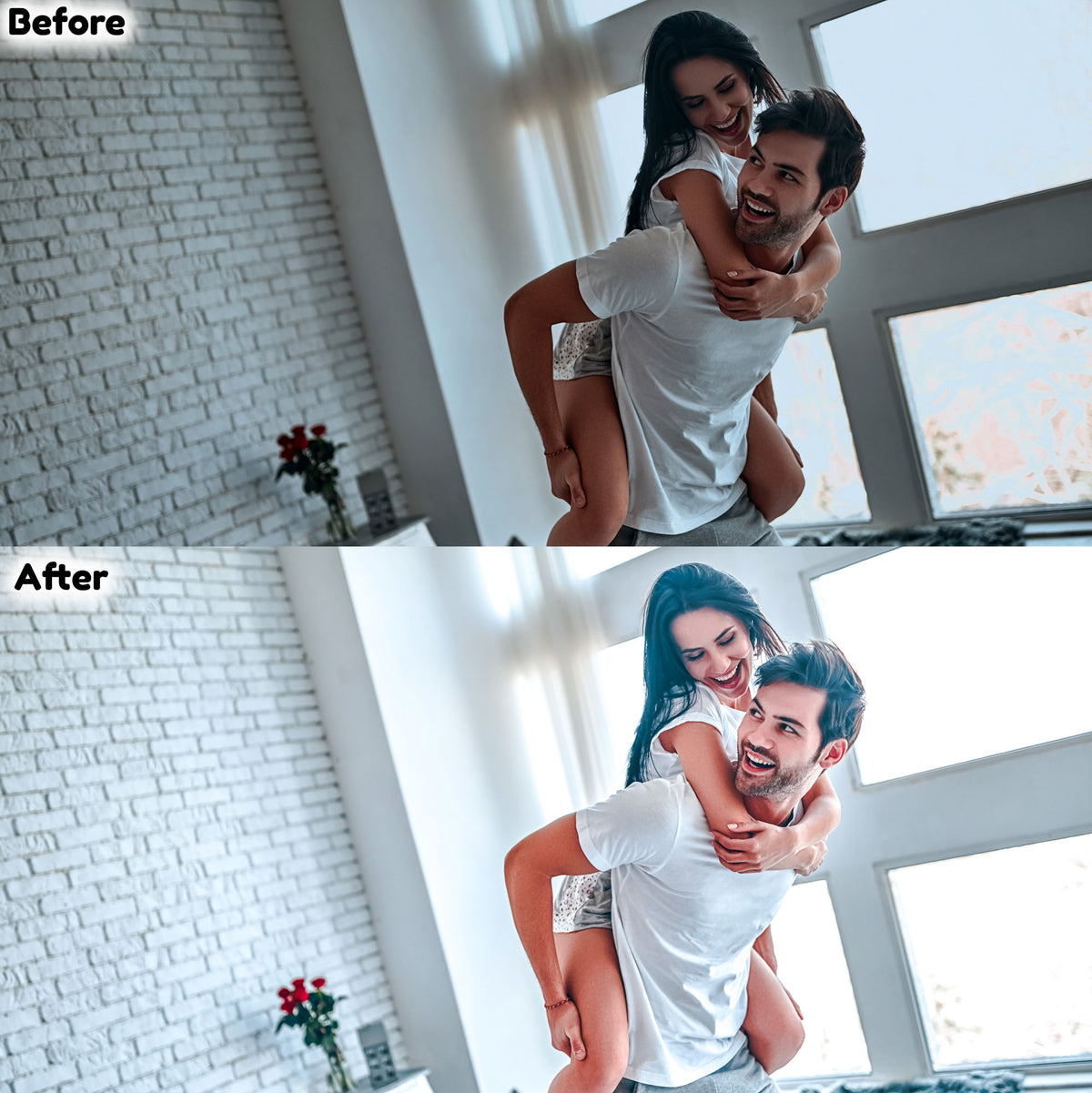 Bright and Airy Lightroom Presets Portraits Indoors