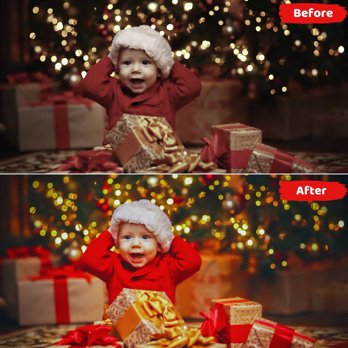 12 Warm Christmas Presets