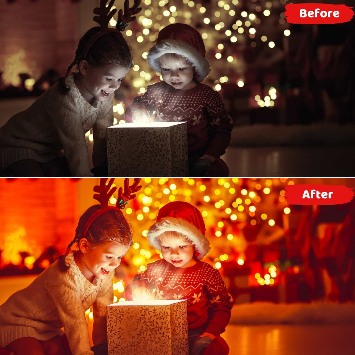 12 Warm Christmas Presets