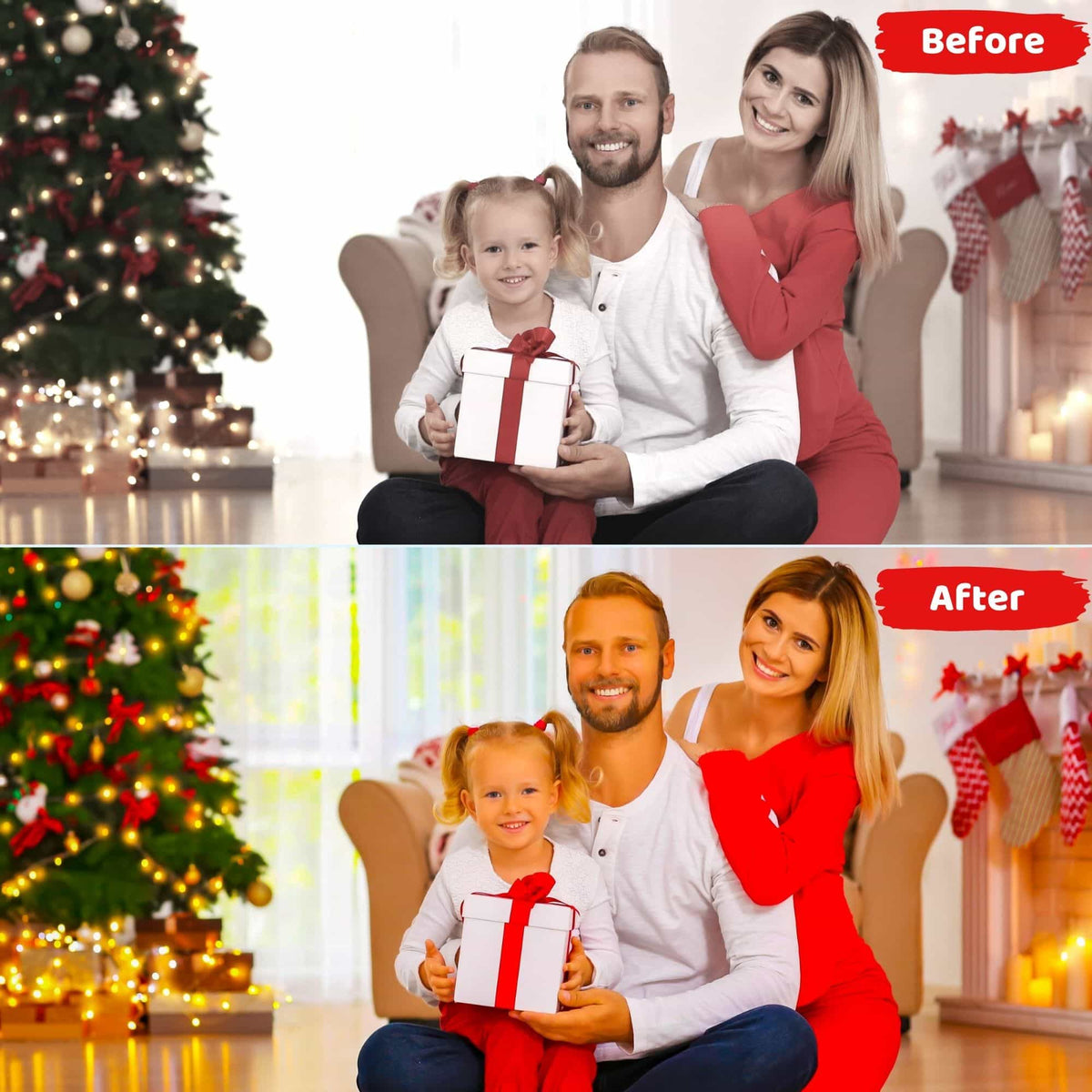 12 Warm Christmas Presets
