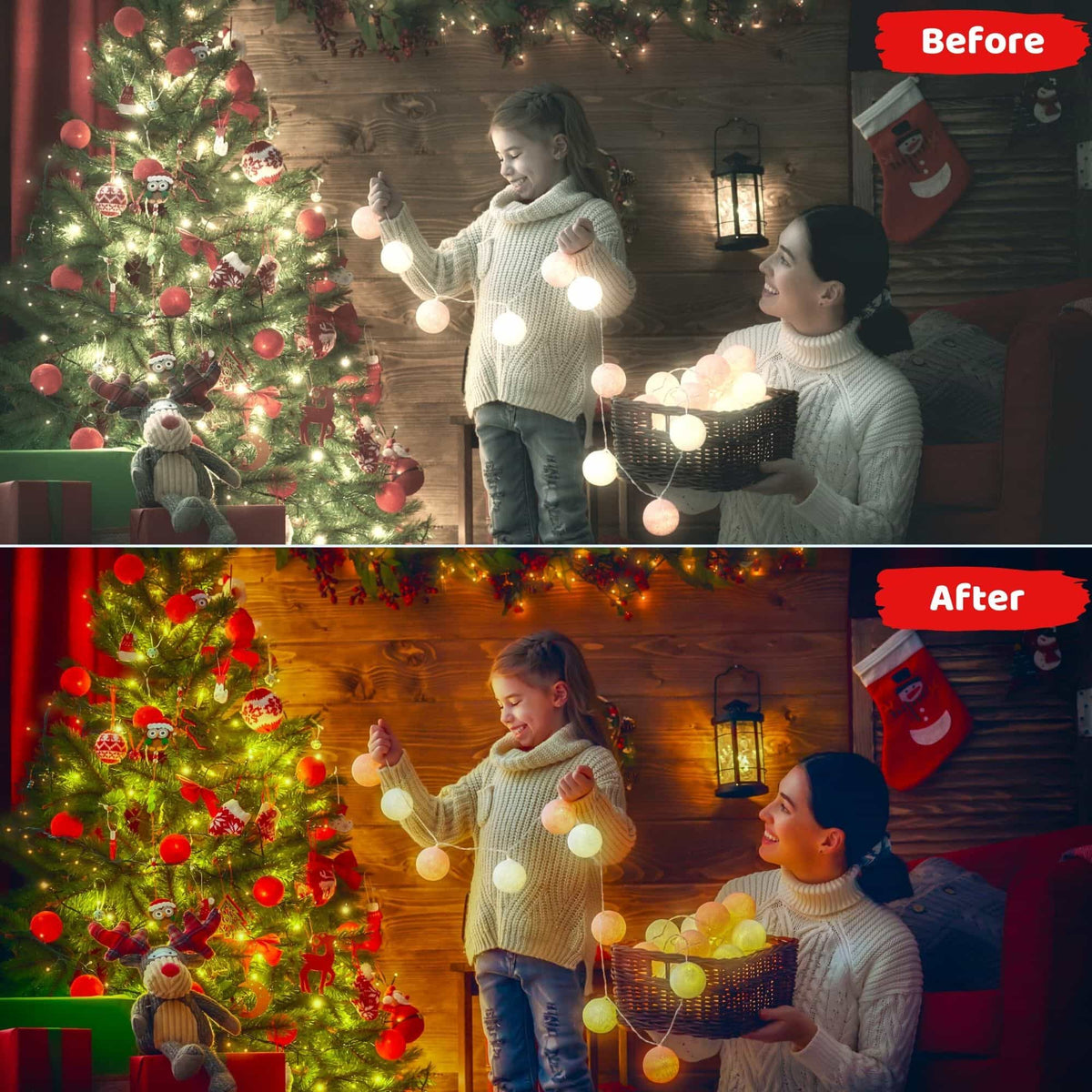 12 Warm Christmas Presets