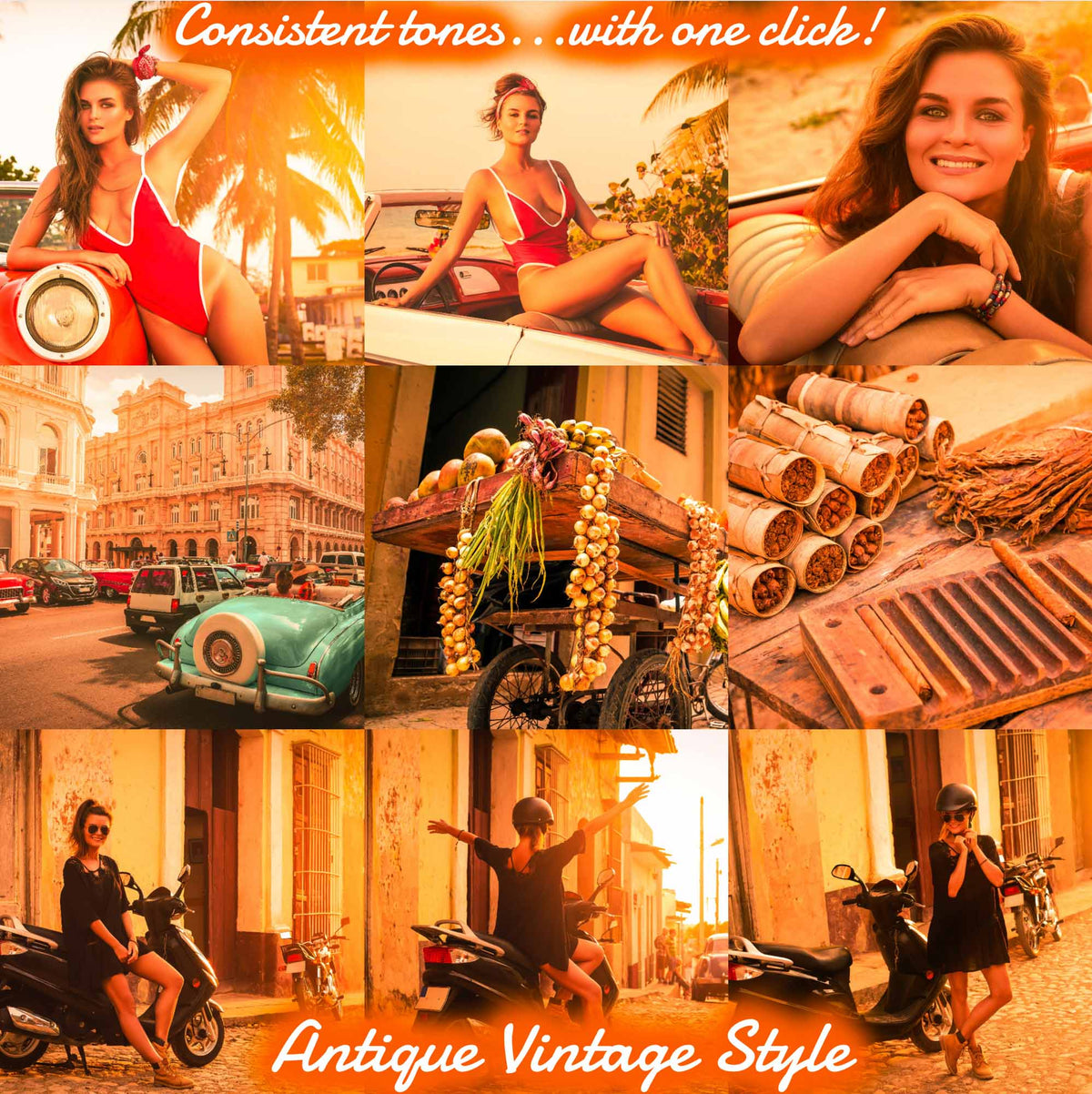 Consistent Instagram feed with this Vintage Lightroom Presets Mobile