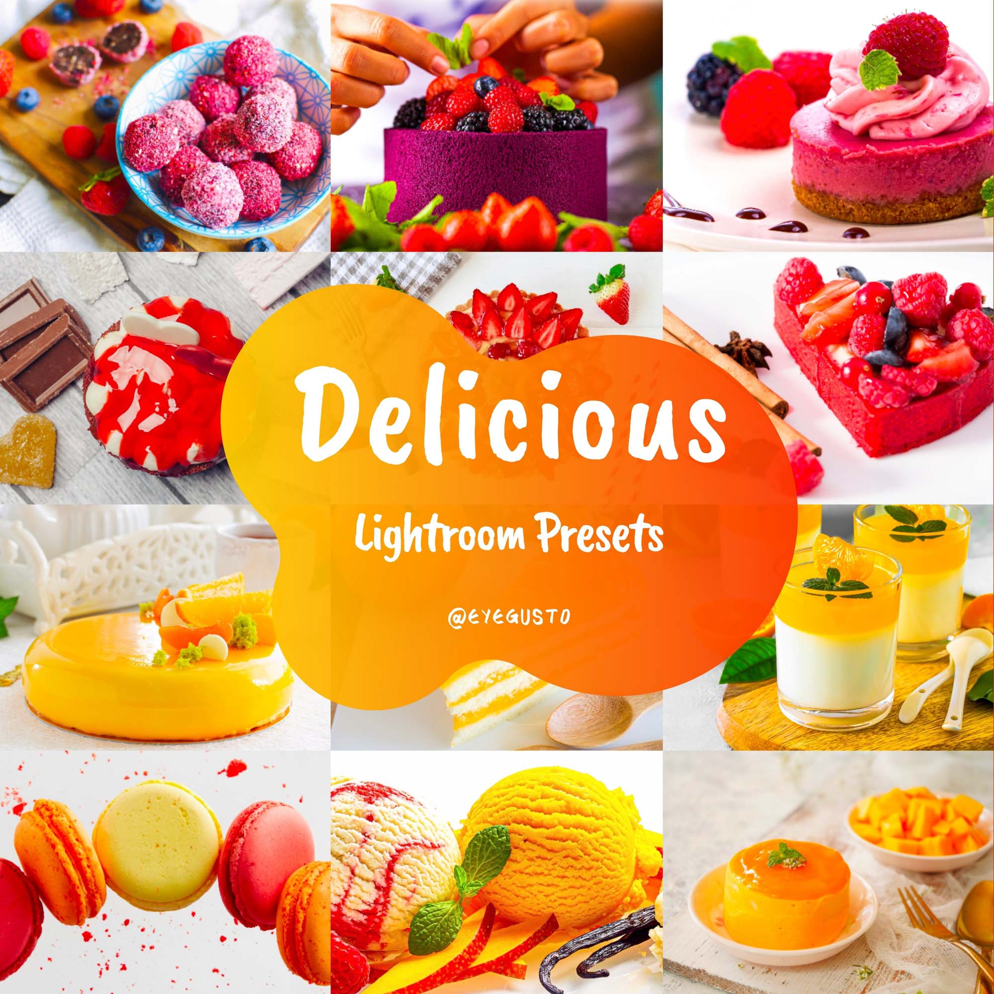 Desserts Food Lightroom Presets Mobile Instagram