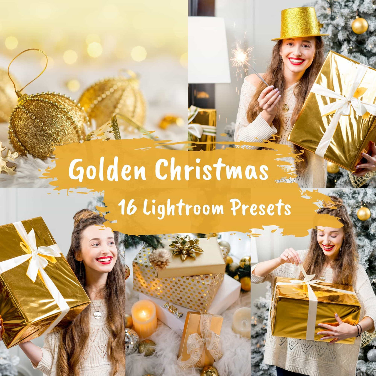 16 Golden Christmas Presets
