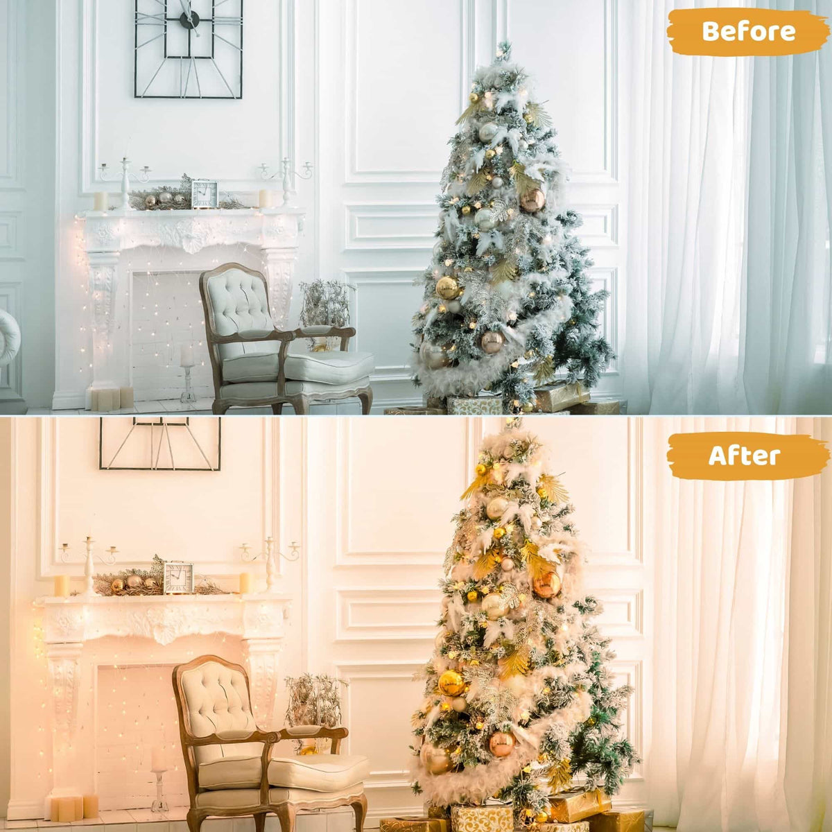 16 Golden Christmas Presets