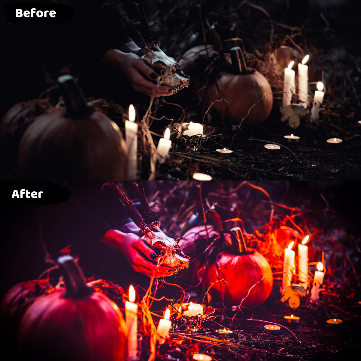 Halloween Dark Lightroom Presets Moody