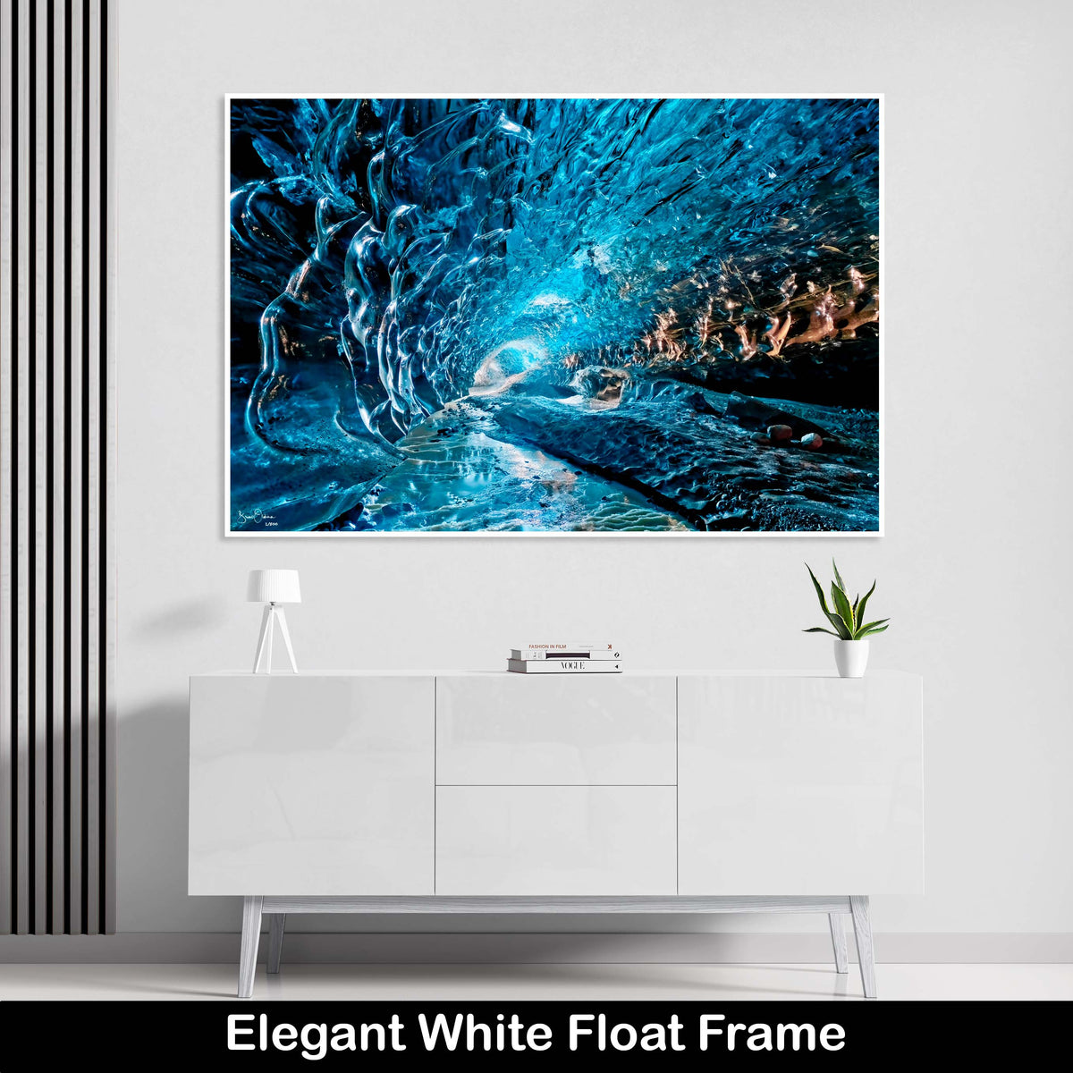 Ice-Cave-Blue-Wall-Art-Print-Luxury-Float-Framed-Fine-Art