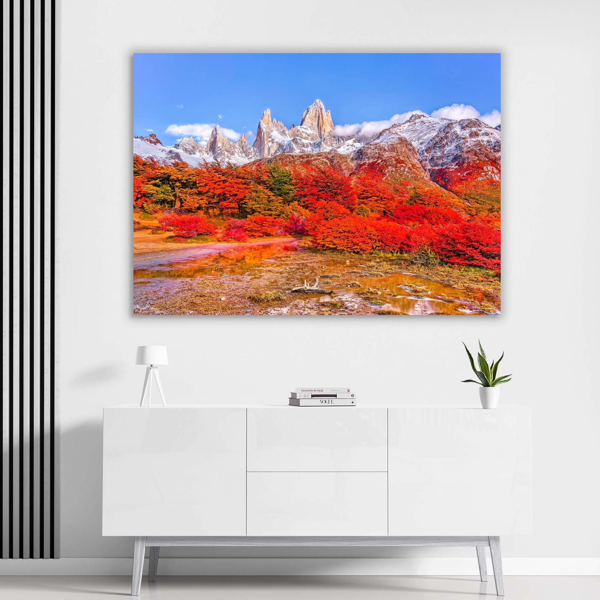 Landscape Mountain Peak Luxury Wall-Art Print Fall Colors Fine Art Patagonia Argentina