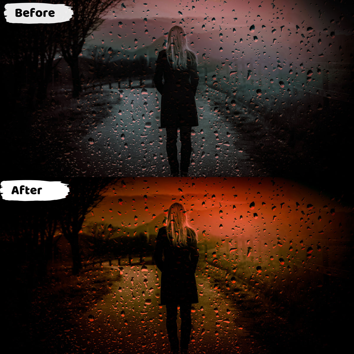 Moody Orange Preset Lightroom Mobile