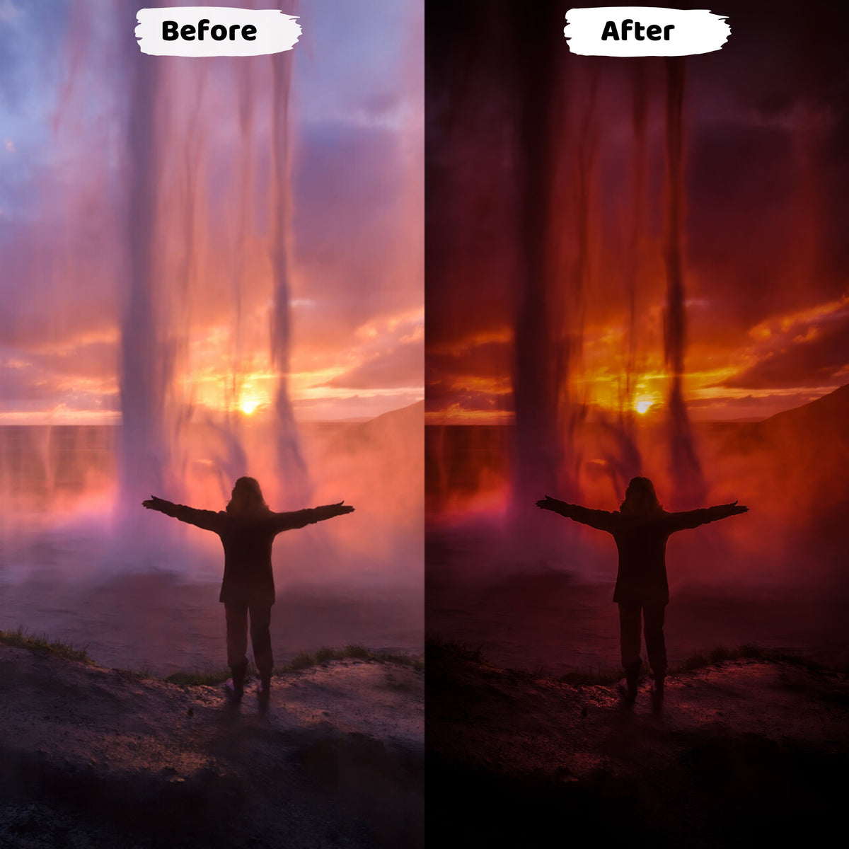 Moody Warm Lightroom Preset for Instagram