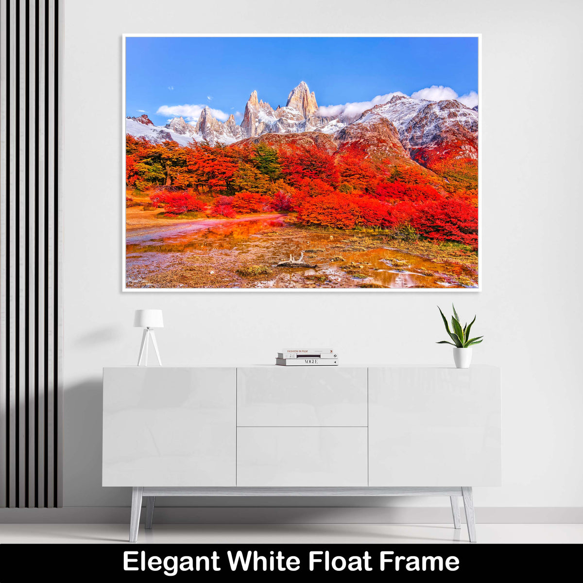 Mountain-Peak-Luxury-Wall-Art-Print-Fall-Colors-Fine-Art_Patagonia-Argentina-White-Float-Frame