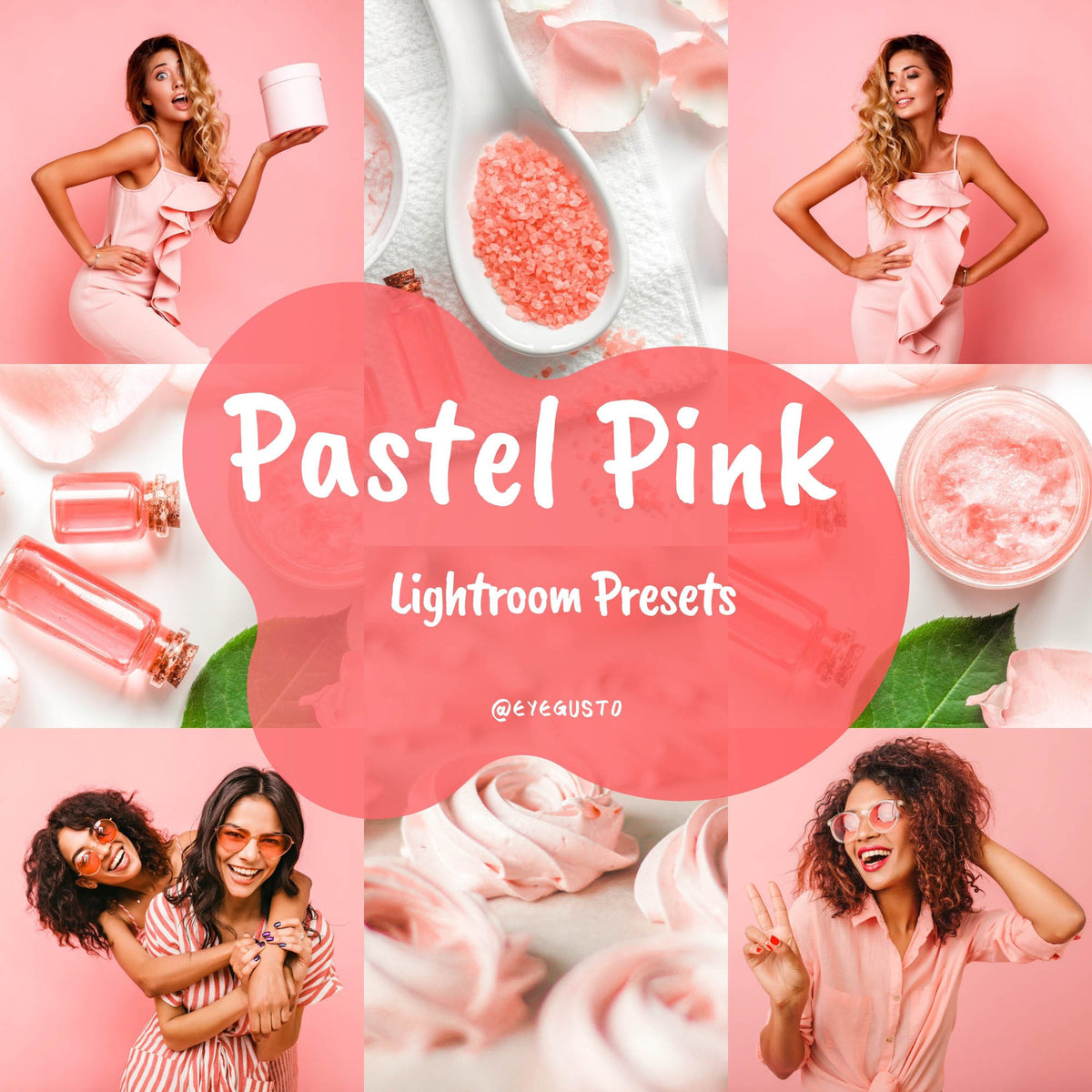 Pastel Pink Title Lightroom Presets Instagram Mobile
