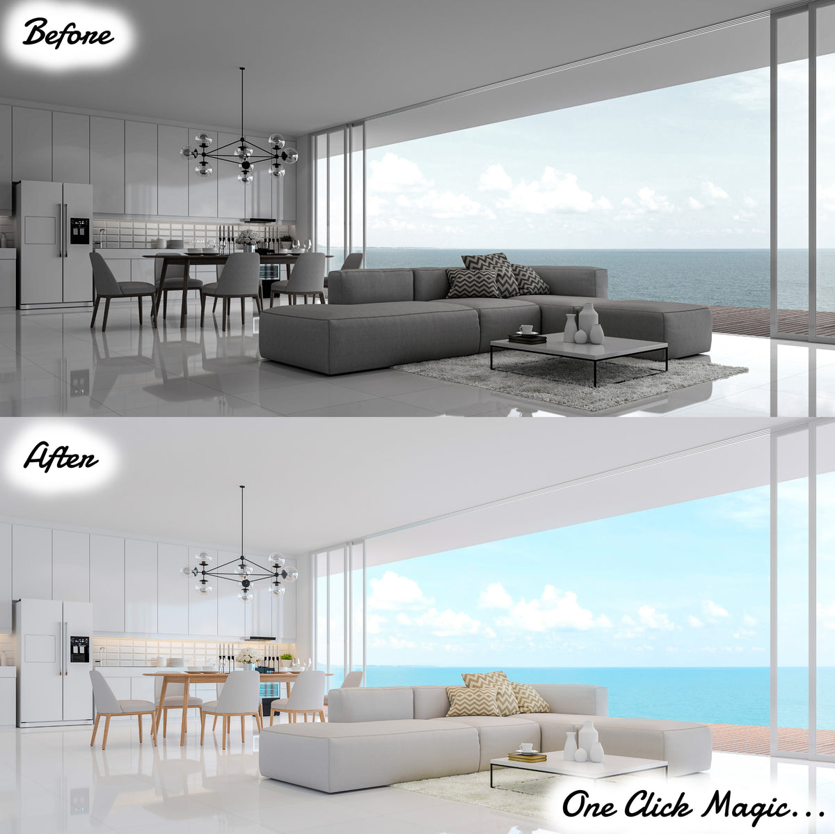 10 White Home Interiors Presets