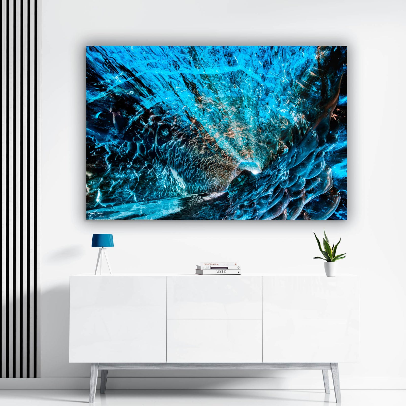 Sun-Rays-Blue-Ice-Cave-Luxury-Framed-Wall-Art.jpg