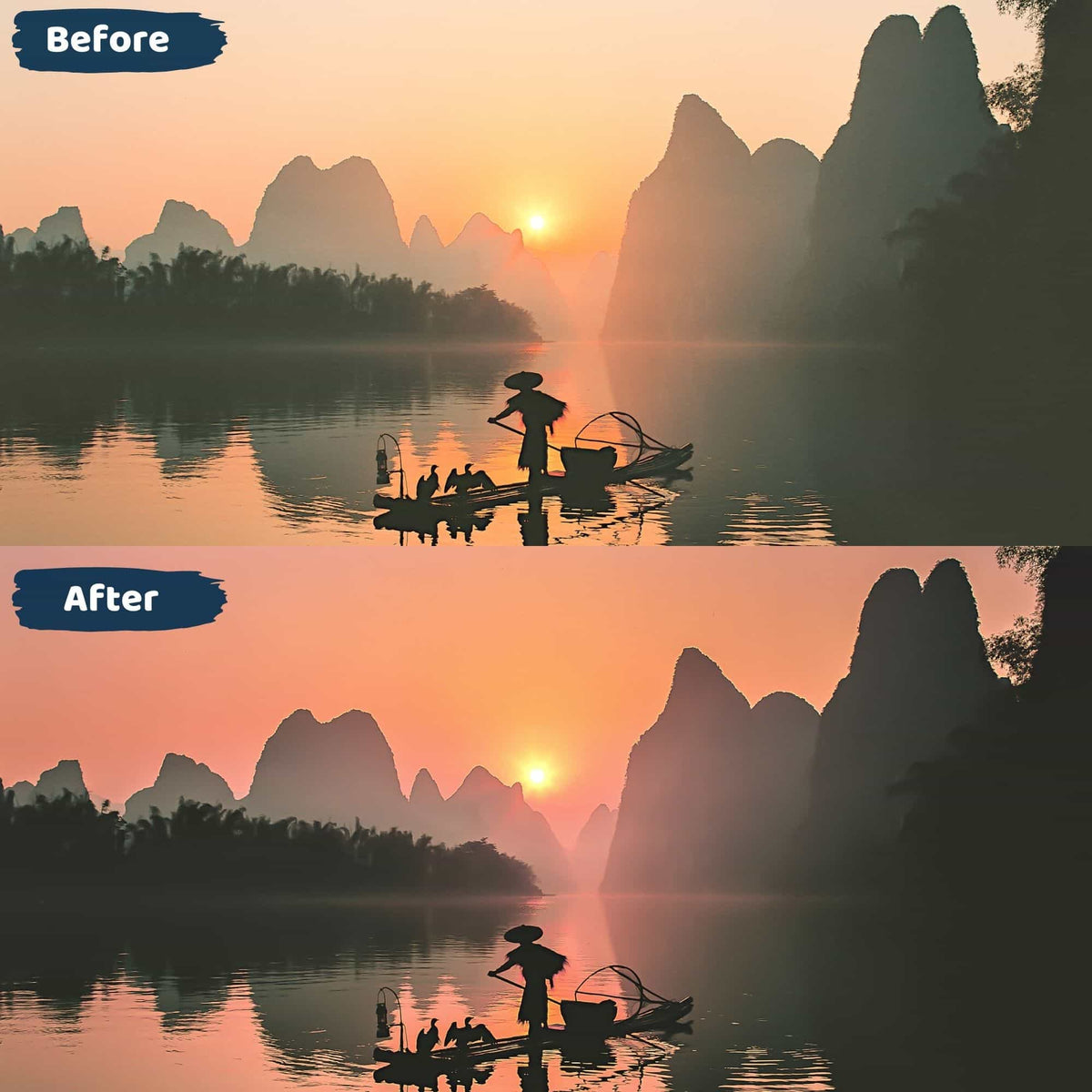 Sunset Lightroom Presets Landscape Filters
