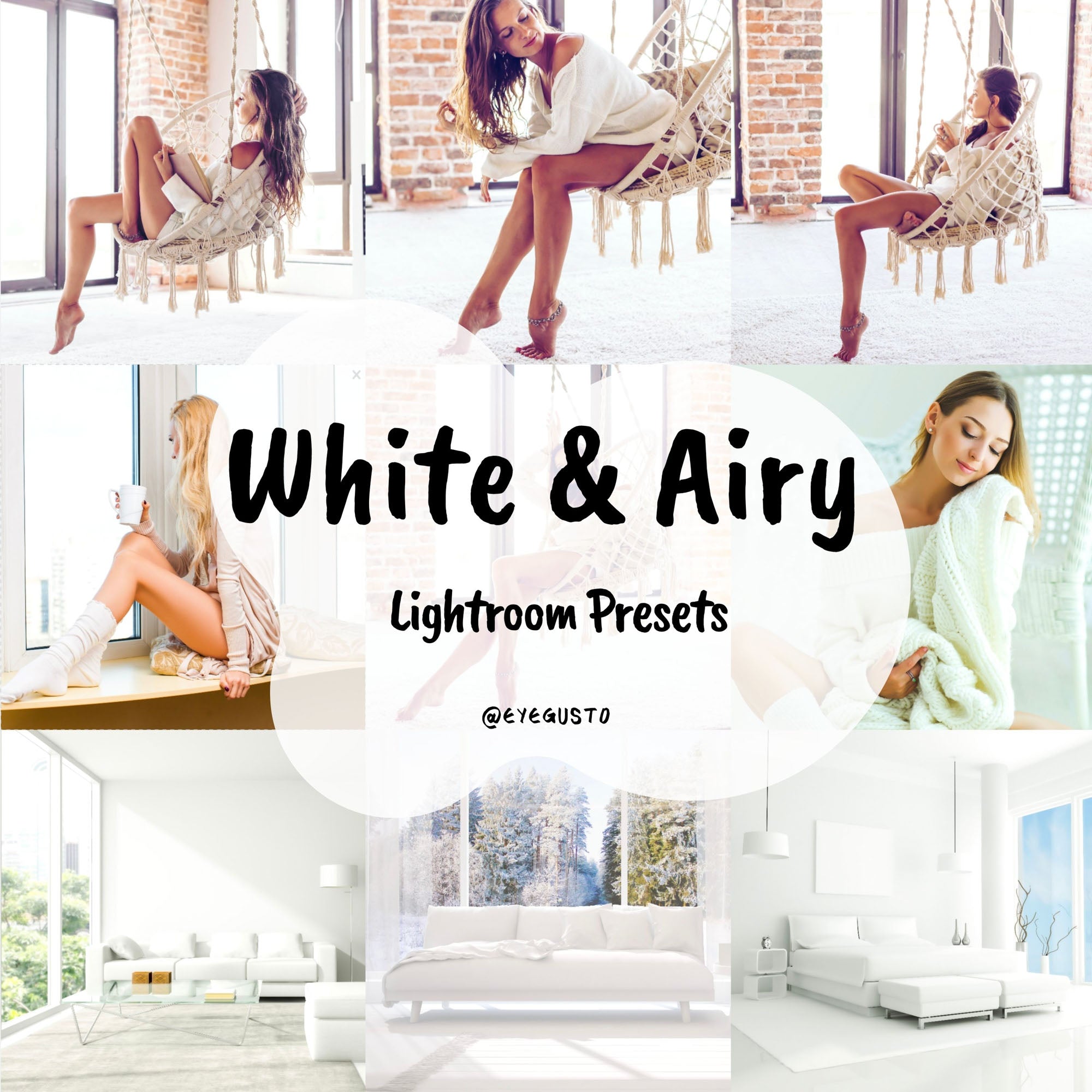 White Presets for Lightroom Mobile and Instagram Filters