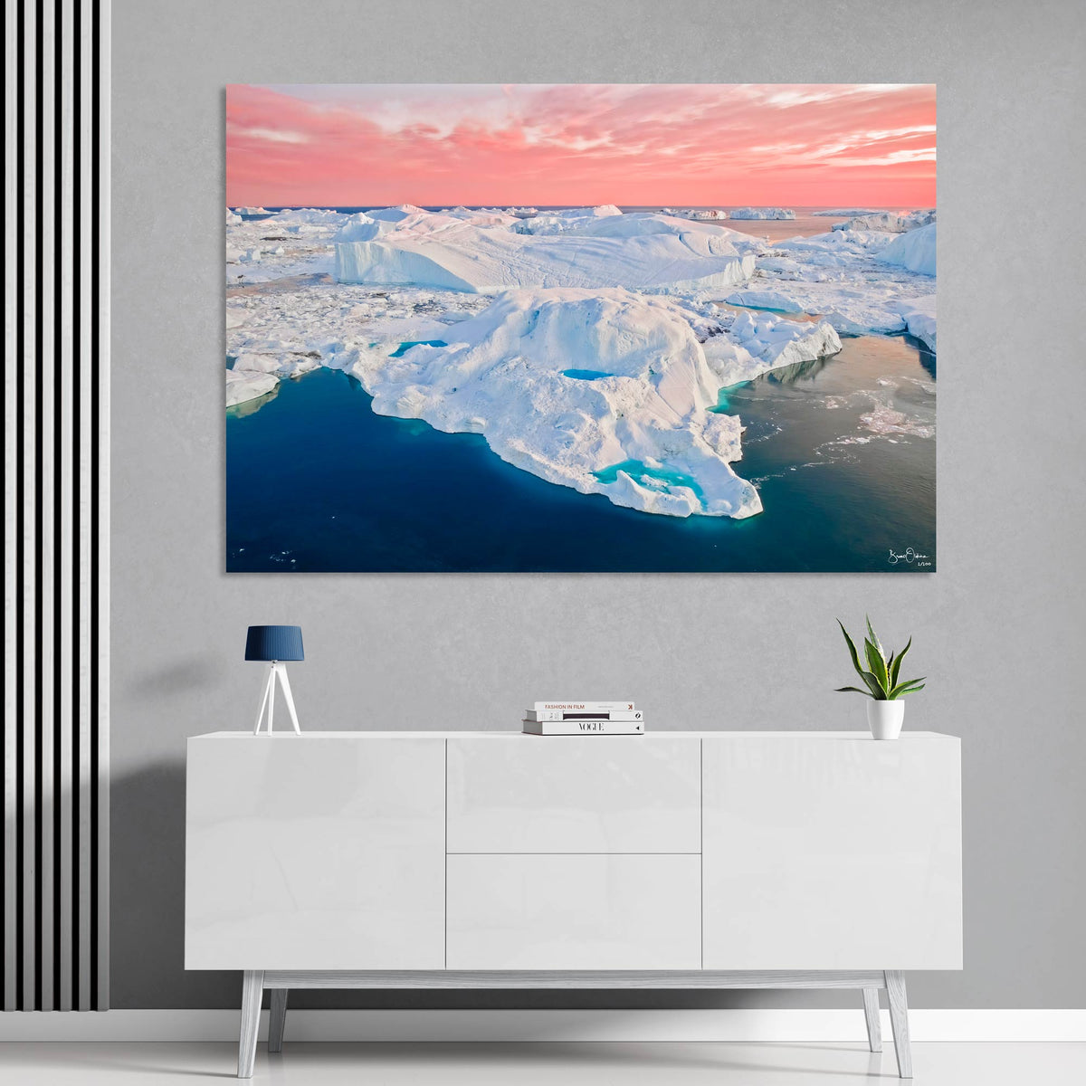 Winter-Luxury-Sunset-Wall-Art-Print-Iceberg-Blue-Lakes-Greenland